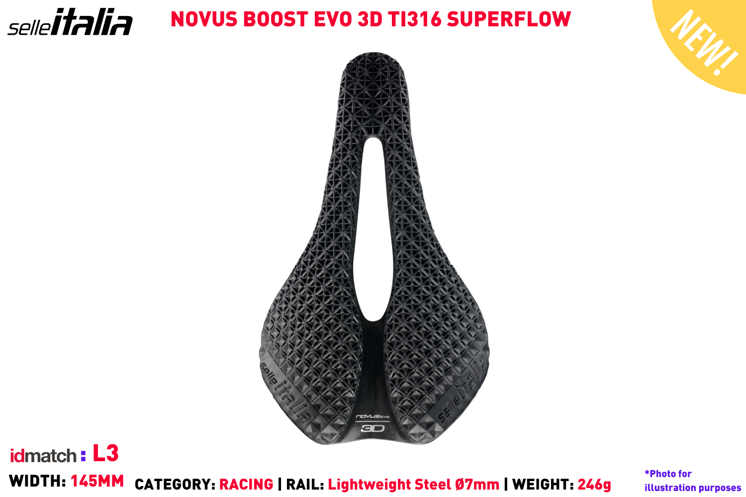 Novus Boost EVO 3D Kit Carbonio Superflow - L3 | Hup Leong Company